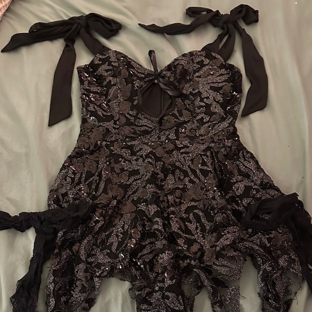 iheartraves black sequin fairy dress